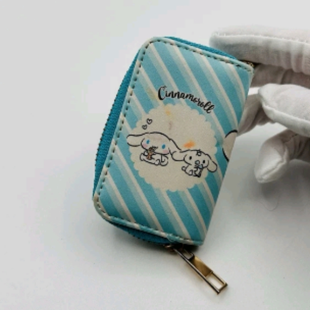 Sanrio Cinnamoroll Striped Keychain Holder - (Blue)